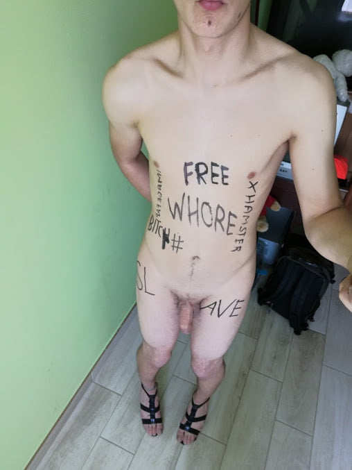Young BDSM Whore Slave. Soles,Ass,Cock